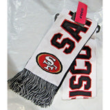 NBA Philadelphia 76ers Reversible Wordmark Scarf Black & White 64" by 7" by FOCO