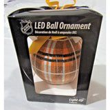NHL Boston Bruins LED Ball Ornament Glitter Plaid by Team Sports America