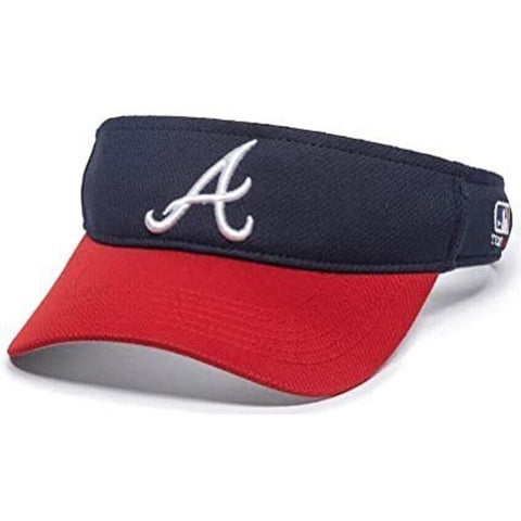 MLB Atlanta Braves Raised Replica Mesh Baseball Visor 185 Adult