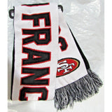 NBA Philadelphia 76ers Reversible Wordmark Scarf Black & White 64" by 7" by FOCO