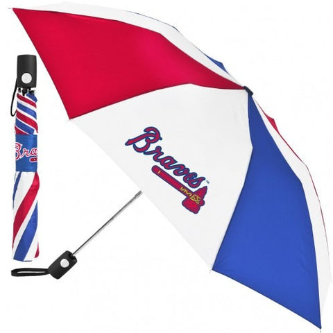 MLB Travel Umbrella Atlanta Braves 3 Color By McArthur For Windcraft