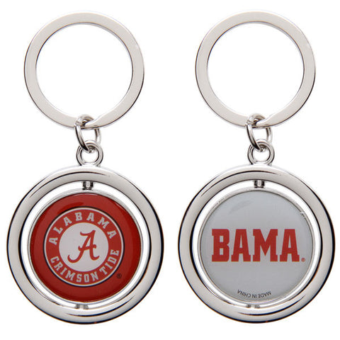 NCAA Spinning Logo Key Ring Keychain Forever Collectibles Select Team to Left