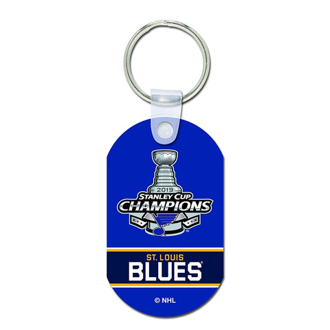 NHL St. Louis Blues 2019 Stanley Cup Champions Aluminum Key Ring