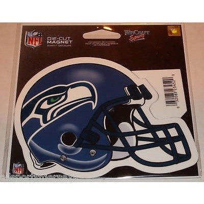 NFL Seattle Seahawks Blue Helmet Logo 4 inch Auto Magnet by WinCraft