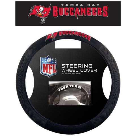 NFL Tampa Bay Buccaneers Poly-Suede on Mesh Steering Wheel Cover by Fremont Die