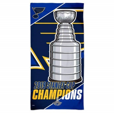 NHL St. Louis Blues 2019 Stanley Cup Champions Beach Towel 30" by 60" WinCraft