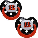 NFL Pacifiers Set of 2 Solid Color Shield w/ Holes on Card by baby fanatic