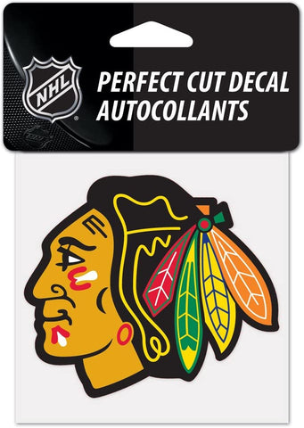 NHL Chicago Blackhawks Logo 4"x4" Perfect Cut Decal Single WinCraft