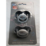 NFL Pacifiers Set of 2 Solid Color Shield w/ Holes on Card by baby fanatic