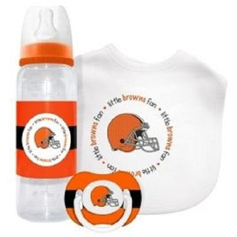 NFL Cleveland Browns Gift Set Bottle Bib Pacifier by baby fanatic