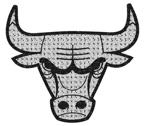NBA Chicago Bulls Bling Emblem Adhesive Decal By Team ProMark