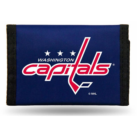 NHL Washington Capitals Tri-fold Nylon Wallet with Printed Logo