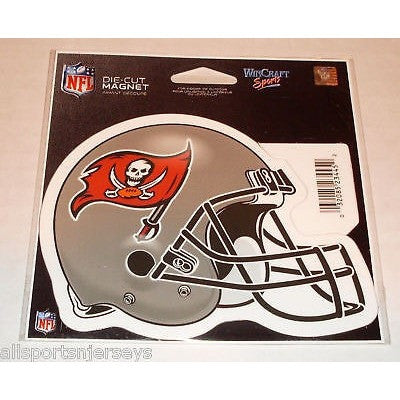 NFL Tampa Bay Buccaneers Gray Helmet 4 inch Auto Magnet by WinCraft