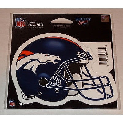 NFL Denver Broncos Helmet 4 inch Auto Magnet by WinCraft