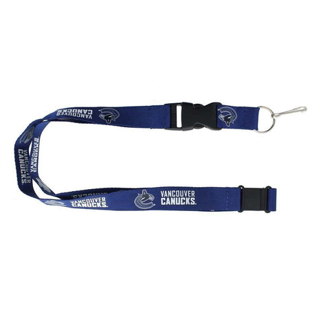 NHL Vancouver Canucks Blue Lanyard Detachable Buckle 23" L 3/4" W by Aminco