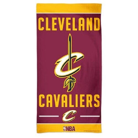 NBA Cleveland Cavaliers Logo on Vertical Beach Towel 30"x60" WinCraft