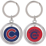 MLB Spinning Logo Key Ring Keychain Forever Collectibles Select Team to Left
