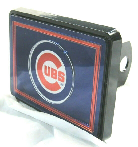 MLB Chicago Cubs Laser Cut Trailer Hitch Cap Cover Universal Fit by WinCraft