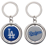 MLB Spinning Logo Key Ring Keychain Forever Collectibles Select Team to Left
