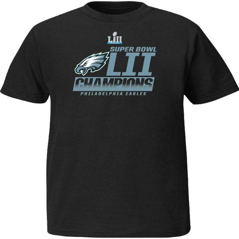 NFL Philadelphia Eagles Super Bowl LII Champions Fanfare Black Short Sleeve T-Shirt