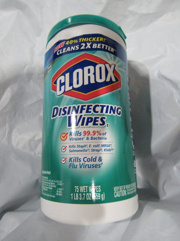 Clorox Disinfecting Wipes Fresh Scent 40% Thicker Cleans 75 Wet Wipes