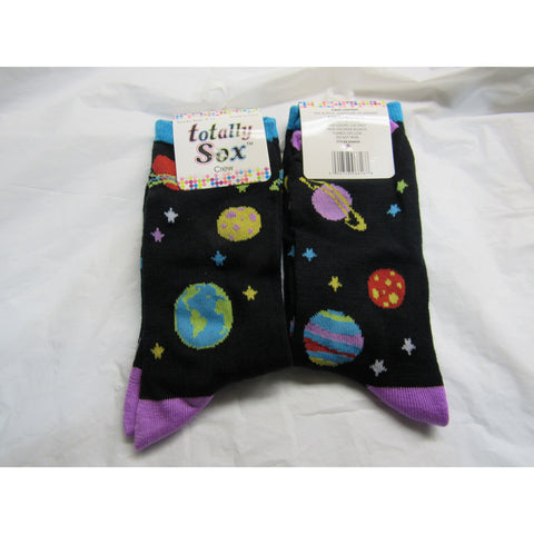 1 Pair Space Crew Socks Size 9-11 by totally Sox