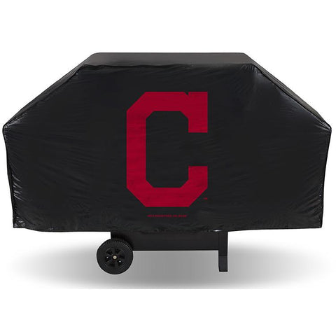 MLB Cleveland Indians 68 Inch Red Vinyl Economy Gas / Charcoal Grill Cover