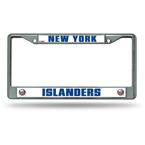 NHL New York Islanders Chrome License Plate Frame Thick Raised Letters