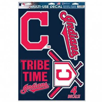 MLB Cleveland Indians 11" x 17" Ultra Decals/Multi-Use Decals 4ct Sheet WinCraft