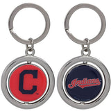 MLB Spinning Logo Key Ring Keychain Forever Collectibles Select Team to Left
