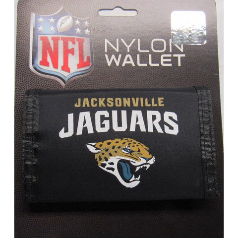 NFL Jacksonville Jaguars Tri-fold Nylon Wallet with Printed Logo