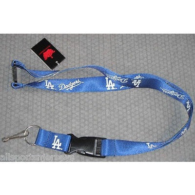 MLB Los Angeles Dodgers Blue Lanyard Detachable Buckle 23" L 3/4" W by Aminco
