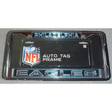 NFL Philadelphia Eagles Laser Cut Chrome License Plate Frame