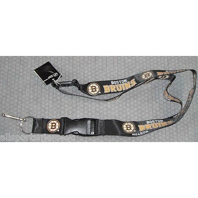 NHL Boston Bruins Lanyard Detachable Buckle 23" Long 3/4" Wide by Aminco