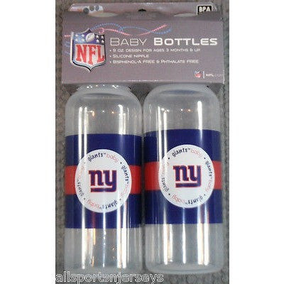 NFL New York Giants 9 fl oz Baby Bottle 2 Pack by baby fanatic