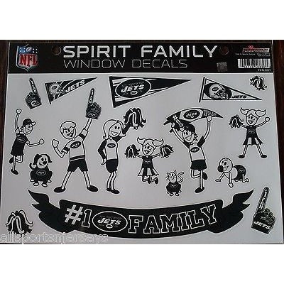 NFL New York Jets Spirit Family Decals Set of 17 by Rico Industries