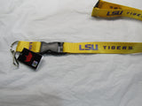 NCAA LSU Tigers Gold w/Purple Letters Lanyard Detachable Buckle 23" L 3/4" W by Aminco