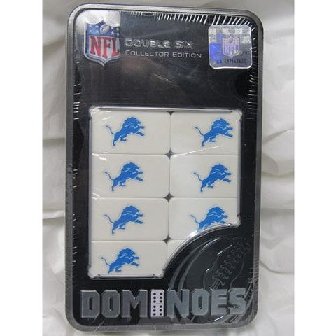 NFL Detroit Lions White Dominoes Game by Masterpieces Puzzles Co