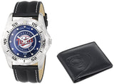 MLB Men's Watch and Black Leather Wallet Set by Game Time Select