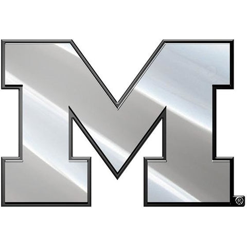 NCAA Michigan Wolverines 3-D Chrome Heavy Metal Emblem By Team ProMark