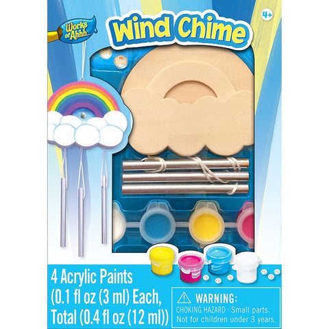 MasterPieces Works of Ahhh... Mini Rainbow Wind Chime Wood Paint Kit 21735
