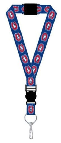 NHL Montreal Canadiens Blue Lanyard Detachable Buckle 23" L 3/4" W by Aminco