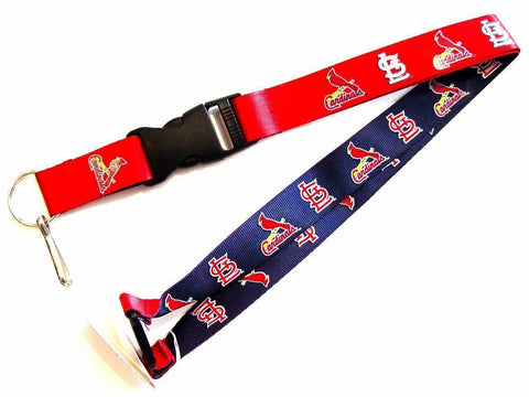 MLB St. Louis Cardinals Reversible Lanyard Keychain 23″ Long 3/4″ Wide by Aminco
