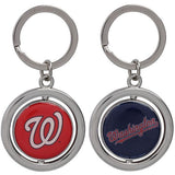 MLB Spinning Logo Key Ring Keychain Forever Collectibles Select Team to Left