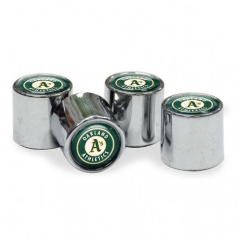 MLB Oakland Athletics Chrome Tire Valve Stem Caps by WinCraft