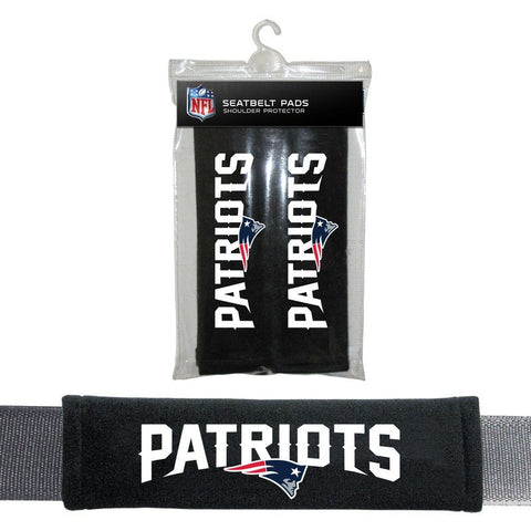 NFL New England Patriots Velour Seat Belt Pads 2 Pack by Fremont Die