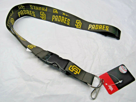 MLB San Diego Padres Brown Lanyard Detachable Buckle 23" L 3/4" W by Aminco
