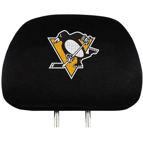 NHL Pittsburgh Penguins Headrest Cover Embroidered Logo Set of 2 by Team ProMark
