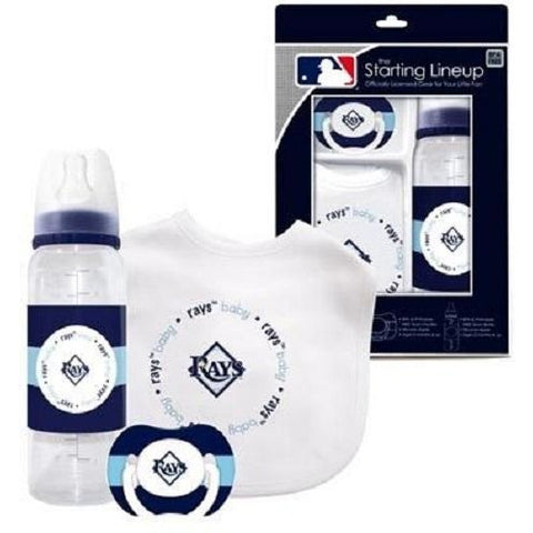 MLB Tampa Bay Rays Gift Set Bottle Bib Pacifier by baby fanatic