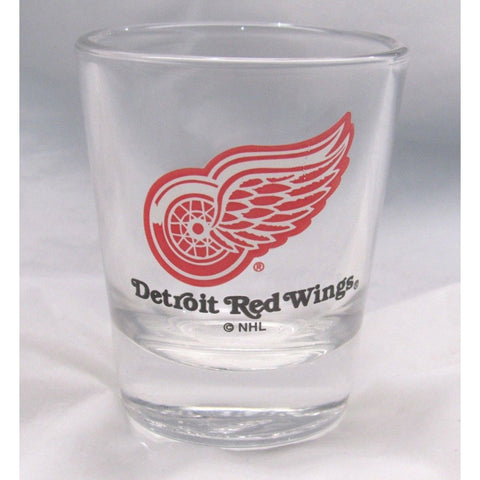 NHL Detroit Red Wings Logo w/ Name Standard 2 oz Shot Glass by Hunter